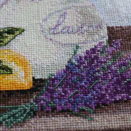DIY Cross Stitch Kit "Provance's aroma" 12.6"x12.6"