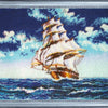 Bead DIY Embroidery Kit "Sailing Ship" 10.6"x13.0"/ 27.0x33.0 cm