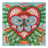 DIY Bead Embroidery Kit "Summer heart"  5.9"x5.9" / 15.0x15.0 cm