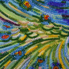 DIY Bead Embroidery Kit "Emerald whirlpool" 11.0"x13.8" / 28.0x35.0 cm