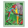 DIY Bead Embroidery Kit "Gems of the Jungle" 13.0"x10.2" / 33.0x26.0 cm