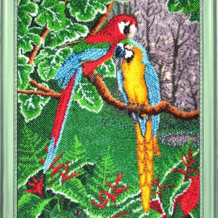 DIY Bead Embroidery Kit "Gems of the Jungle" 13.0"x10.2" / 33.0x26.0 cm
