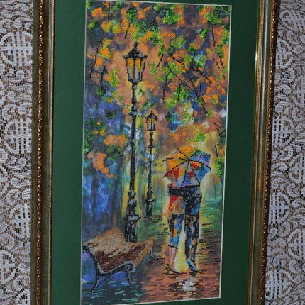 DIY Bead Embroidery Kit "Colour mood" 9.8"x19.7" / 25.0x50.0 cm