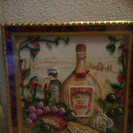 DIY Bead Embroidery Kit "Spices"  5.9"x5.9" / 15.0x15.0 cm