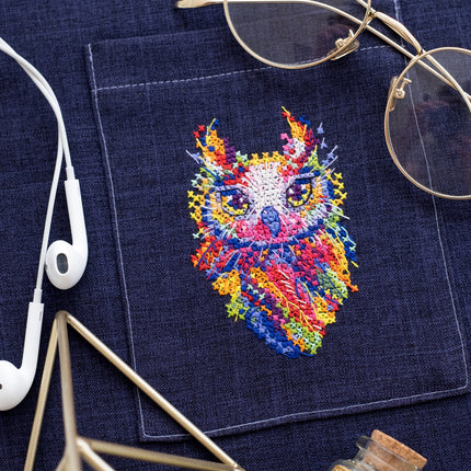 Cross stitch patch kit "Owl baby"