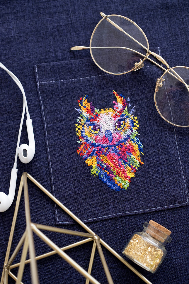 Cross stitch patch kit "Owl baby"