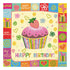 Canvas for bead embroidery "Fun party" 7.9"x7.9" / 20.0x20.0 cm