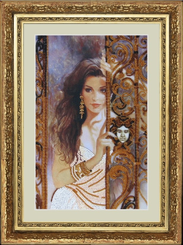 DIY Bead Embroidery Kit "Polina" 12.6"x8.3" / 32.0x21.0 cm