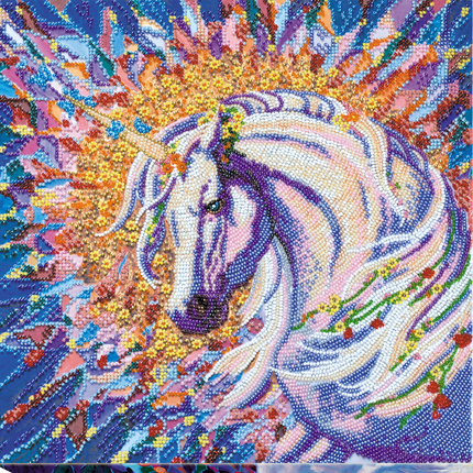 DIY Bead Embroidery Kit "Messenger of happiness" 11.8"x11.8" / 30.0x30.0 cm