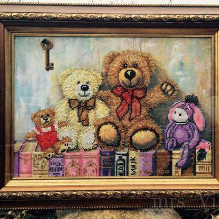 DIY Bead Embroidery Kit "Toys" 16.5"x11.8" / 42.0x30.0 cm