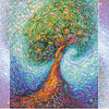 Canvas for bead embroidery "Magic Tree of Life" 11.8"x11.8" / 30.0x30.0 cm