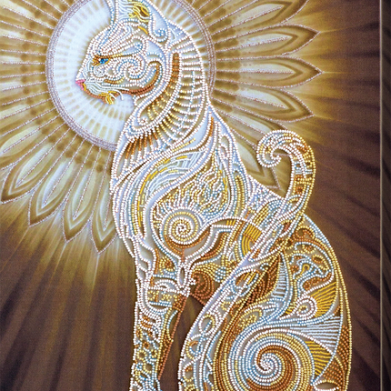 DIY Bead Embroidery Kit "Bast" 12.2"x18.5" / 31.0x47.0 cm