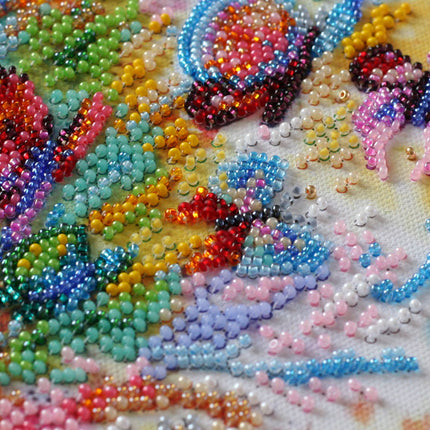 DIY Bead Embroidery Kit "Sparks of sound" 11.8"x15.7" / 30.0x40.0 cm