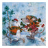 DIY Bead Embroidery Kit "Snow friend"  5.9"x5.9" / 15.0x15.0 cm