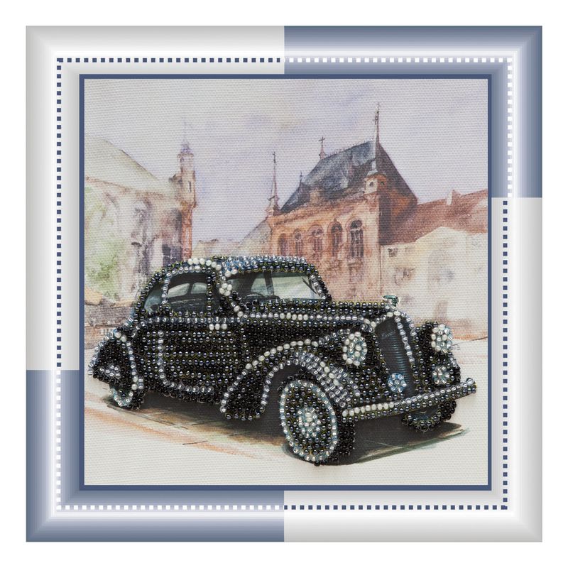 DIY Bead Embroidery Kit "Skoda Favorit"  5.9"x5.9" / 15.0x15.0 cm