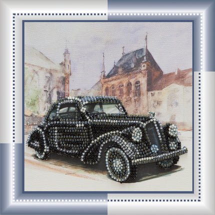 DIY Bead Embroidery Kit "Skoda Favorit"  5.9"x5.9" / 15.0x15.0 cm