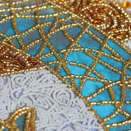 DIY Bead Embroidery Kit "Мoon walk" 11.8"x16.1" / 30.0x40.8 cm