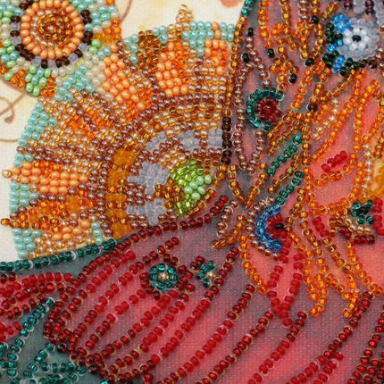 DIY Bead Embroidery Kit "Сock-a-doodle-do!" 10.6"x14.6" / 27.0x37.0 cm