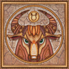 DIY Bead Embroidery Kit "Taurus" 8.7"x8.7" / 22.0x22.0 cm