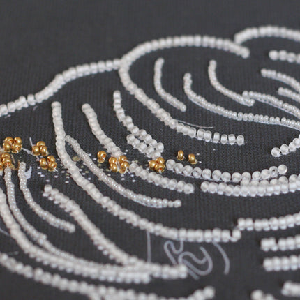 DIY Bead Embroidery Kit "In the moonlight" 11.8"x16.5" / 30.0x42.0 cm