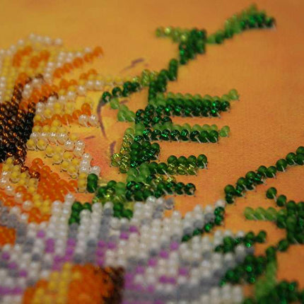 DIY Bead Embroidery Kit "Morning aroma" 11.8"x11.8" / 30.0x30.0 cm