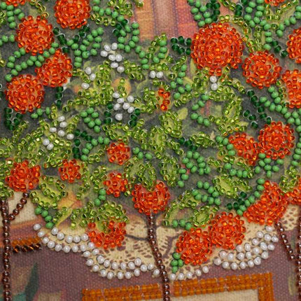 DIY Bead Embroidery Kit "Salon buffet" 7.9"x11.8" / 20.0x30.0 cm