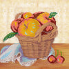 Canvas for bead embroidery "Summer fruits" 7.9"x7.9" / 20.0x20.0 cm