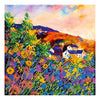 Canvas for bead embroidery "On the sunset" 7.9"x7.9" / 20.0x20.0 cm