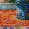 DIY Bead Embroidery Kit "s Hydrangea meets" 8.7"x8.7" / 22.0x22.0 cm
