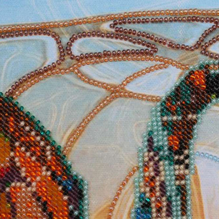 DIY Bead Embroidery Kit "Mosaic elephant" 16.5"x13.4" / 42.0x34.0 cm