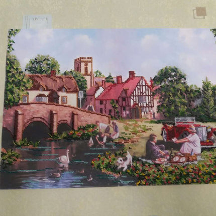 DIY Bead Embroidery Kit "Cose to nature" 16.5"x11.8" / 42.0x30.0 cm