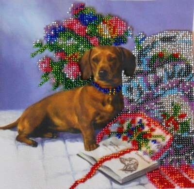 Canvas for bead embroidery "Idyll" 7.9"x7.9" / 20.0x20.0 cm