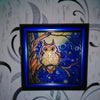 DIY Bead Embroidery Kit "Midnight Owl"  5.9"x5.9" / 15.0x15.0 cm