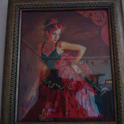 DIY Bead Embroidery Kit "Consuelo" 9.1"x11.0" / 23.0x28.0 cm