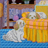 Canvas for bead embroidery "Day rest" 7.9"x7.9" / 20.0x20.0 cm