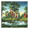 Canvas for bead embroidery "An Evening in the Country" 11.8"x11.8" / 30.0x30.0 cm