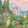 Canvas for bead embroidery "The Magic Castle" 7.9"x7.9" / 20.0x20.0 cm