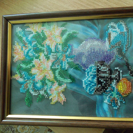 Canvas for bead embroidery "Sweet Morning" 5.9"x7.9" / 15.0x20.0 cm