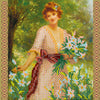 Canvas for bead embroidery "Beautiful Lily" 7.9"x7.9" / 20.0x20.0 cm