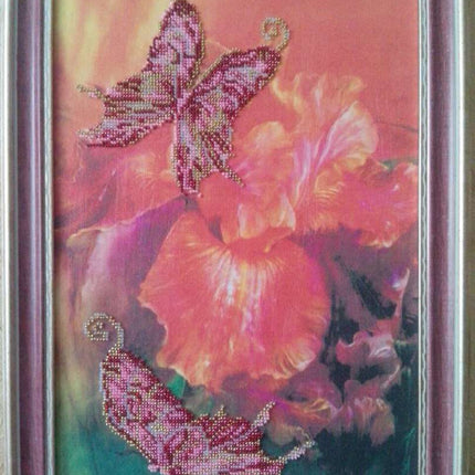 DIY Bead Embroidery Kit "Butterfly" 12.6"x16.9" / 32.0x43.0 cm
