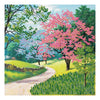 Canvas for bead embroidery "Blooming Park" 7.9"x7.9" / 20.0x20.0 cm