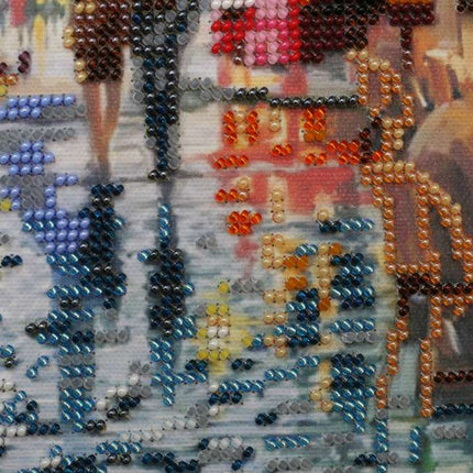 DIY Bead Embroidery Kit "After the rain" 13.8"x9.4" / 35.0x24.0 cm