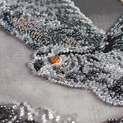 DIY Bead Embroidery Kit "Night flight" 15.0"x11.4" / 38.0x29.0 cm