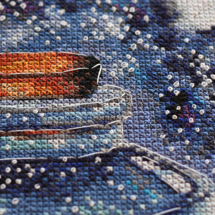 DIY Cross Stitch Kit "A month for lovers" 8.7"x11.0"