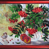 DIY Bead Embroidery Kit "Honey of the Rowan-tree (After O. Vorobiova)" 10.2"x13.0" / 26.0x33.0 cm