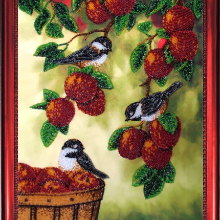 DIY Bead Embroidery Kit "Harvesting" 13.0"x10.6" / 33.0x27.0 cm