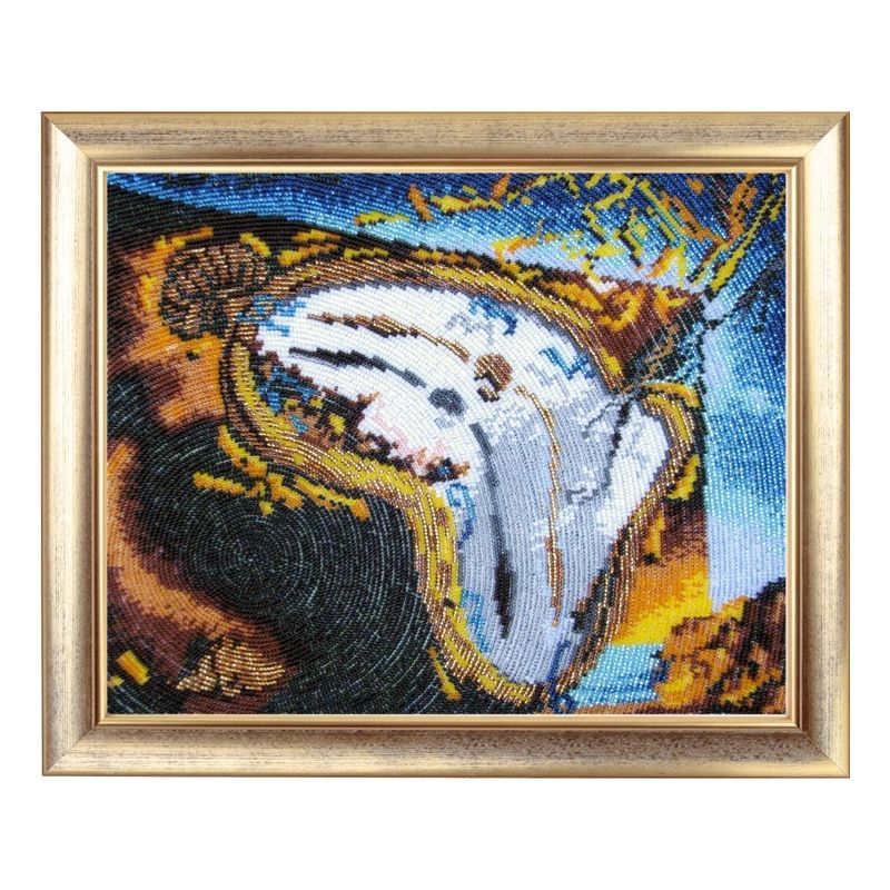 DIY Bead Embroidery Kit "Time Flows" 10.2"x12.6" (26.0x32.0 cm)
