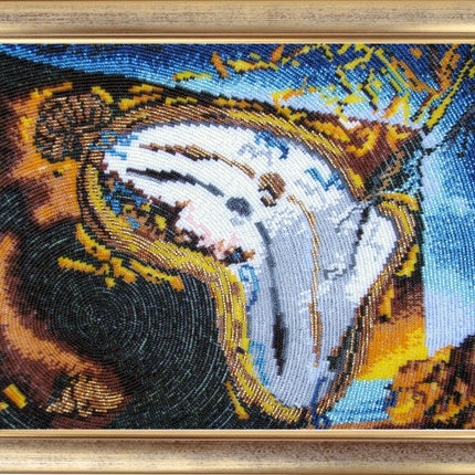 DIY Bead Embroidery Kit "Time Flows" 10.2"x12.6" (26.0x32.0 cm)