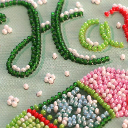 DIY Bead Embroidery Kit "Have a lovely holidays"