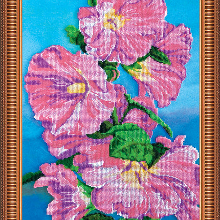 DIY Bead Embroidery Kit "Mallow" 12.6"x22.0" / 32.0x56.0 cm